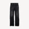Damen-City-Hose mit geradem Bein in Schwarz