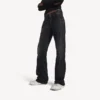 Damen-City-Hose mit geradem Bein in Schwarz