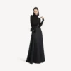 Damen-Geldbörse in Hourglass-Form mit Kette in Schwarz Damen-Geldbörse in Hourglass-Form mit Kette in Schwarz