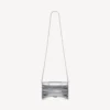 Damen-Geldbörse in Hourglass-Form mit Kette in Silber