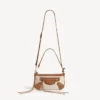 Damen-Geldbörse „Le City“ mit Riemen in Beige/Camel Damen-Geldbörse „Le City“ mit Riemen in Beige/Camel