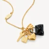 Damen-Halskette „Carousel Rodeo Collector“ in Gold/Schwarz