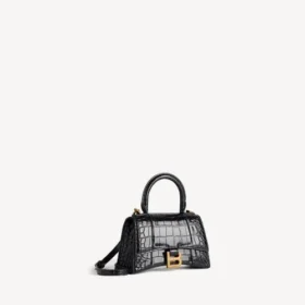 Damen-Handtasche „Hourglass“ XS in Schwarz