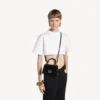 Damen-Handtasche „Hourglass“ XS in Schwarz Damen-Handtasche „Hourglass“ XS in Schwarz