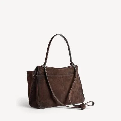 Damen-Handtasche „Rodeo“ in mittelgroßer Ausführung in Hell-Espresso Damen-Handtasche „Rodeo“ in mittelgroßer Ausführung in Hell-Espresso