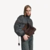 Damen-Handtasche „Rodeo“ in mittelgroßer Ausführung in Hell-Espresso Damen-Handtasche „Rodeo“ in mittelgroßer Ausführung in Hell-Espresso