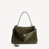 Damen-Handtasche „Rodeo“ in Mittelgröße, Farbe Khaki Damen-Handtasche „Rodeo“ in Mittelgröße, Farbe Khaki
