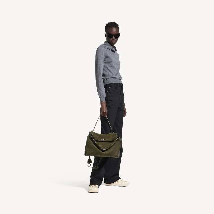 Damen-Handtasche „Rodeo“ in Mittelgröße, Farbe Khaki Damen-Handtasche „Rodeo“ in Mittelgröße, Farbe Khaki