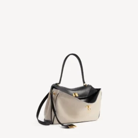 Damen-Handtasche „Rodeo“ klein in Beige/Schwarz
