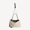 Damen-Handtasche „Rodeo“ klein in Beige/Schwarz Damen-Handtasche „Rodeo“ klein in Beige/Schwarz