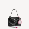 Damen-Handtasche „Rodeo“ klein mit Anhängern in Schwarz