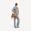 Damen-Hobo-Tasche „Le City“ in Mittelgröße, Farbe Camel