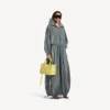 Damen-Jacke mit hohem Kragen in Elefantengrau Damen-Jacke mit hohem Kragen in Elefantengrau