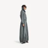 Damen-Jacke mit hohem Kragen in Elefantengrau Damen-Jacke mit hohem Kragen in Elefantengrau