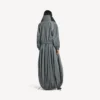 Damen-Jacke mit hohem Kragen in Elefantengrau Damen-Jacke mit hohem Kragen in Elefantengrau