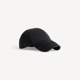 Damen-Kappe mit Nieten in Schwarz Damen-Kappe mit Nieten in Schwarz