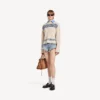 Damen-Minishorts in Bleach Light Blue Damen-Minishorts in Bleach Light Blue