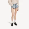 Damen-Minishorts in Bleach Light Blue Damen-Minishorts in Bleach Light Blue