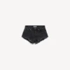 Damen-Minishorts in Marineblau/Schwarz, überfärbt Damen-Minishorts in Marineblau/Schwarz, überfärbt