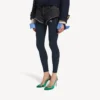 Damen-Minishorts in Marineblau/Schwarz, überfärbt Damen-Minishorts in Marineblau/Schwarz, überfärbt