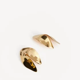 Damen-Ohrringe „Bloom XS“ in glänzendem Gold Damen-Ohrringe „Bloom XS“ in glänzendem Gold