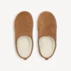 Damen-Pantolette „Alaska Soft“ mit Plateau in Braun/Weiß