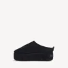Damen-Pantolette „Alaska Soft“ mit Plateau in Schwarz Damen-Pantolette „Alaska Soft“ mit Plateau in Schwarz