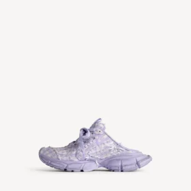 Damen-Pantolette „Check“ in 3XL, lila