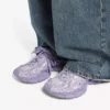Damen-Pantolette „Check“ in 3XL, lila