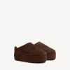 Damen-Pantoletten „Alaska Soft“ mit Plateau in Hell-Espresso Damen-Pantoletten „Alaska Soft“ mit Plateau in Hell-Espresso