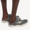 Damen-Pantoletten „Hamptons“ aus Denim in Blau/Creme Damen-Pantoletten „Hamptons“ aus Denim in Blau/Creme