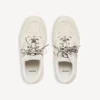 Damen-Plateausneaker „Hamptons“ aus Wildleder in Beige/Schwarz