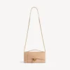 Damen-Pochette in Hourglass-Form mit Kette in Nude