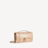Damen-Pochette in Hourglass-Form mit Kette in Nude