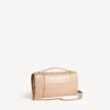 Damen-Pochette in Hourglass-Form mit Kette in Nude