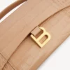 Damen-Pochette in Hourglass-Form mit Kette in Nude