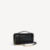 Damen-Pochette in Hourglass-Form mit Kette  in Schwarz