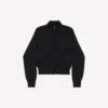 Damen-Pullover mit Reißverschluss in Schwarz