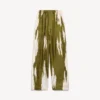 Damen-Pyjama-Hose aus gebürstetem Seidentwill in Khaki Damen-Pyjama-Hose aus gebürstetem Seidentwill in Khaki