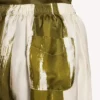 Damen-Pyjama-Hose aus gebürstetem Seidentwill in Khaki Damen-Pyjama-Hose aus gebürstetem Seidentwill in Khaki