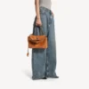 Damen-Rodeo-Handtasche, klein, in hellbraunem Cowboy-Look