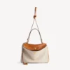 Damen-Rodeo-Handtasche, mittelgroß, in Beige/Hellbraun im Cowboy-Stil