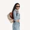 Damen-Rodeo-Handtasche, mittelgroß, in Beige/Hellbraun im Cowboy-Stil