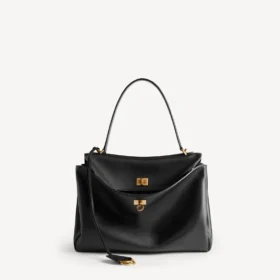 Damen-Rodeo-Handtasche, mittelgroß, in Schwarz