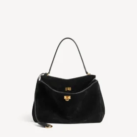 Damen-Rodeo-Handtasche, mittelgroß, in Schwarz