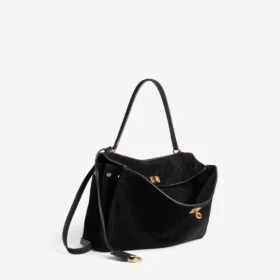 Damen-Rodeo-Handtasche, mittelgroß, in Schwarz