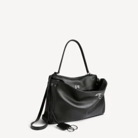 Damen-Rodeo-Handtasche, mittelgroß, in Schwarz Damen-Rodeo-Handtasche, mittelgroß, in Schwarz