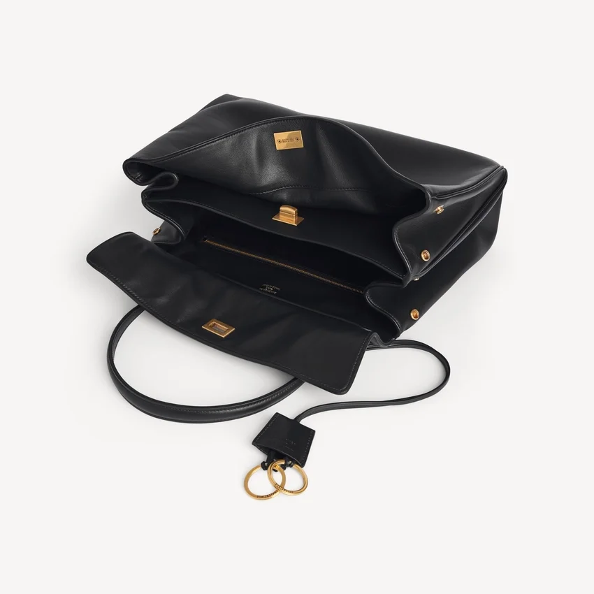 Damen-Rodeo-Handtasche, mittelgroß, in Schwarz Damen-Rodeo-Handtasche, mittelgroß, in Schwarz
