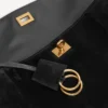 Damen-Rodeo-Handtasche, mittelgroß, in Schwarz