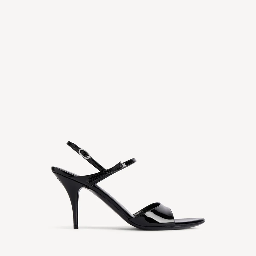 Damen-Sandale „Avenue Bow“ in Schwarz/Silber Damen-Sandale „Avenue Bow“ in Schwarz/Silber